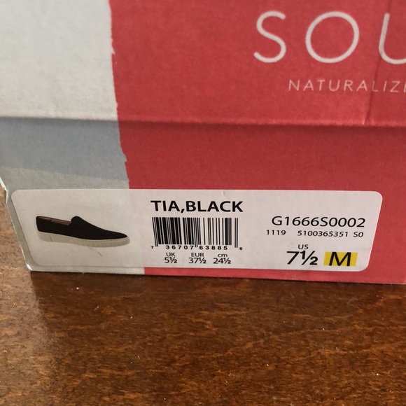Naturalizer Soul TIA Black 7 1/2 7.5 Shoes Slip On Platform Sneakers - Picture 8 of 16